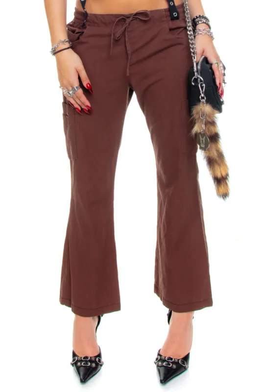 Vintage Y2K Brown Cargo Easy Pants - XS/S/M sold by Tunnel Vision