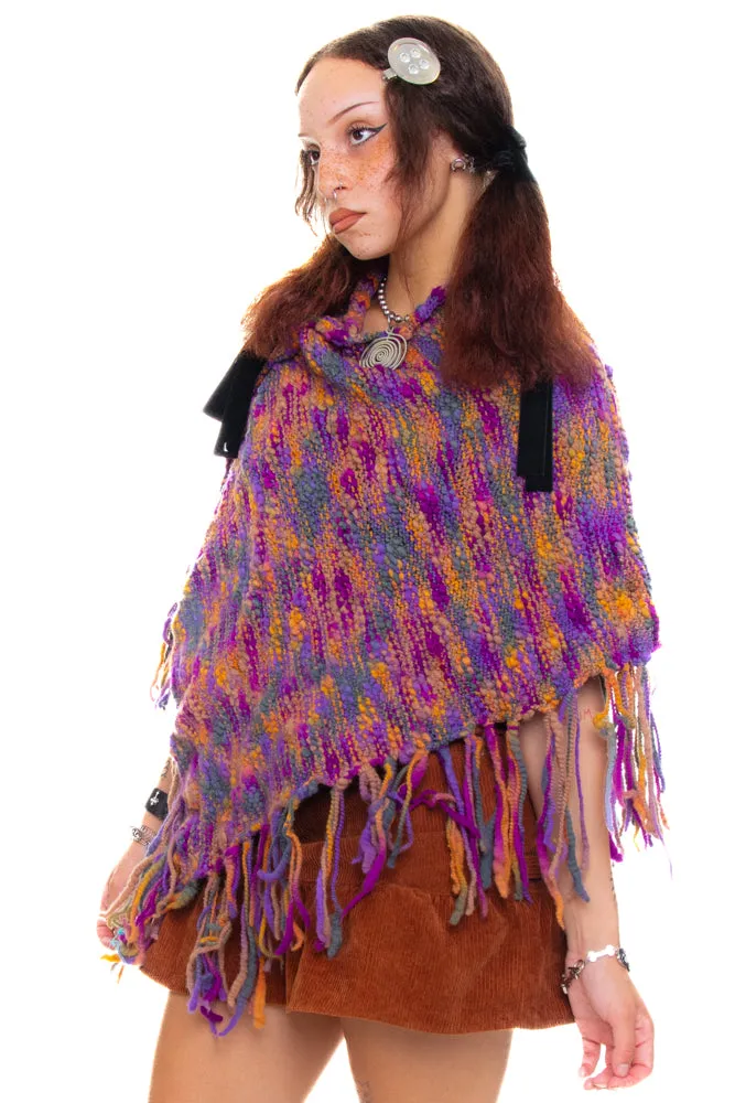 Vintage Y2K Sunset Rainbow Poncho sold by Tunnel Vision product image thumbnail 3