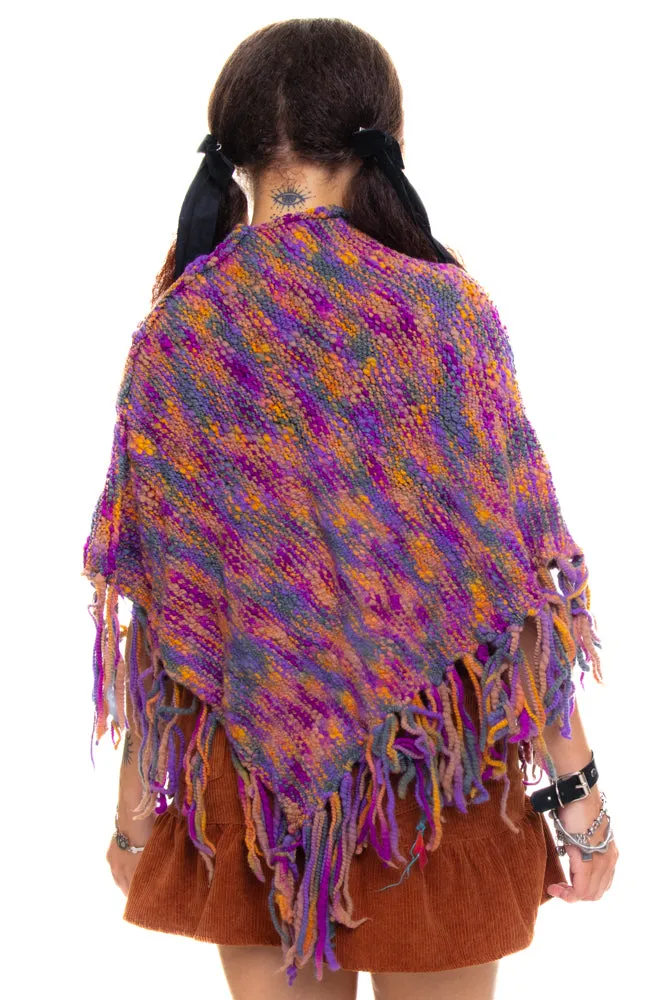 Vintage Y2K Sunset Rainbow Poncho sold by Tunnel Vision product image thumbnail 5