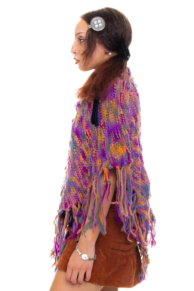 Vintage Y2K Sunset Rainbow Poncho sold by Tunnel Vision product image thumbnail 4