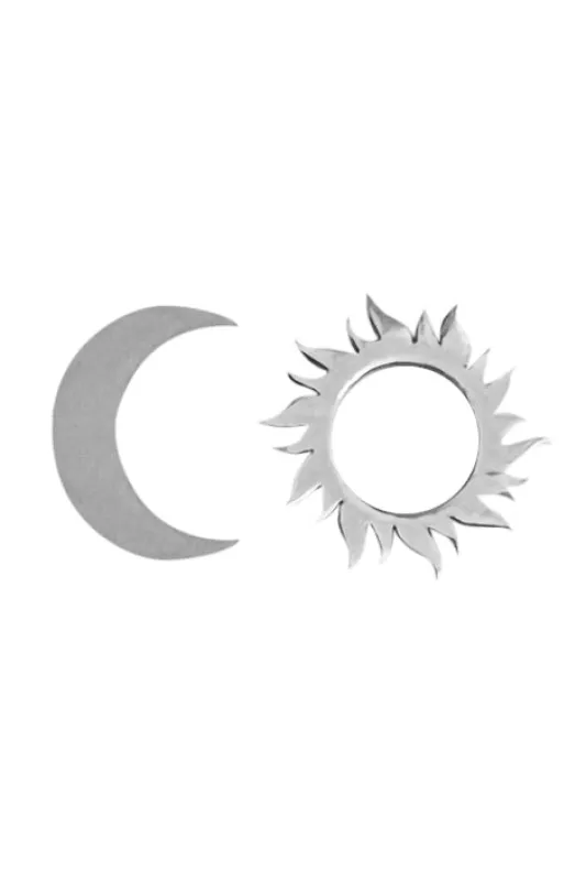 Sun & Moon Stud Earrings sold by Tunnel Vision