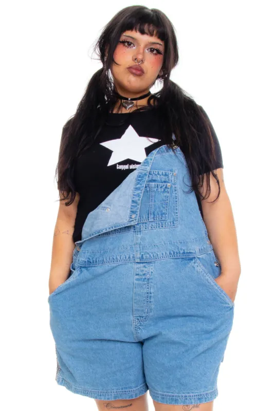 Vintage 90's Xhileration Stripe-Trim Overalls - 3X sold by Tunnel Vision
