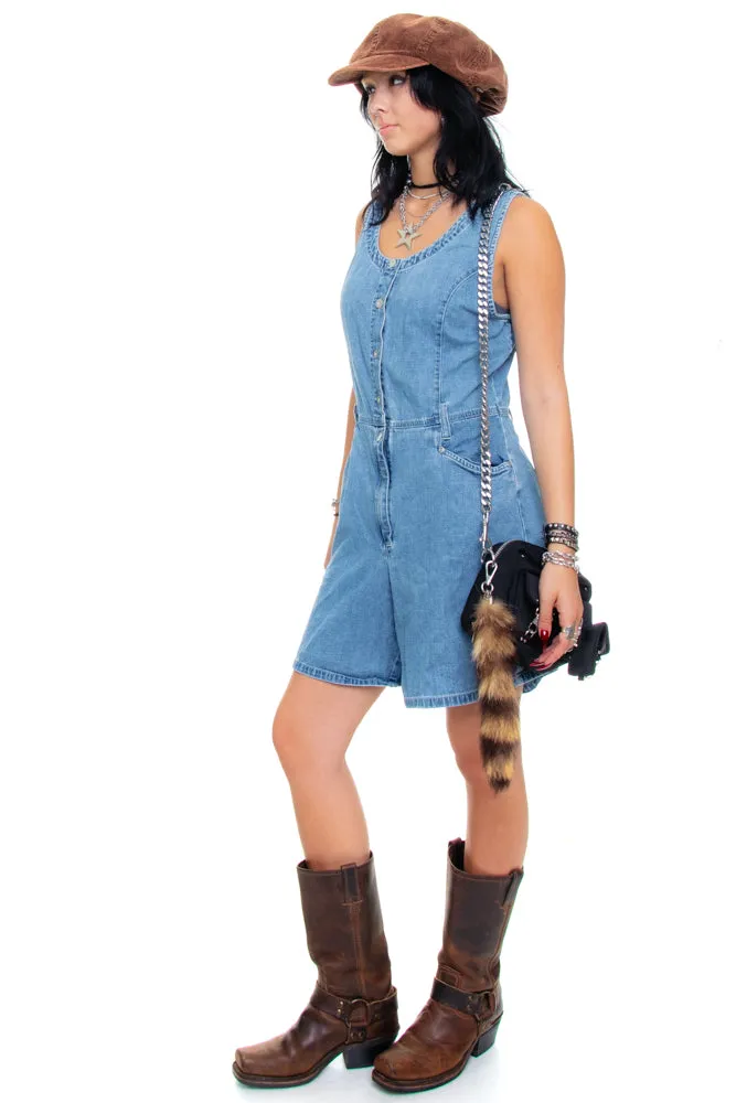 Vintage 90's Denim Romper - S/M sold by Tunnel Vision product image thumbnail 4