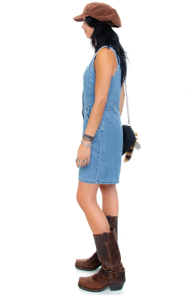 Vintage 90's Denim Romper - S/M sold by Tunnel Vision product image thumbnail 5