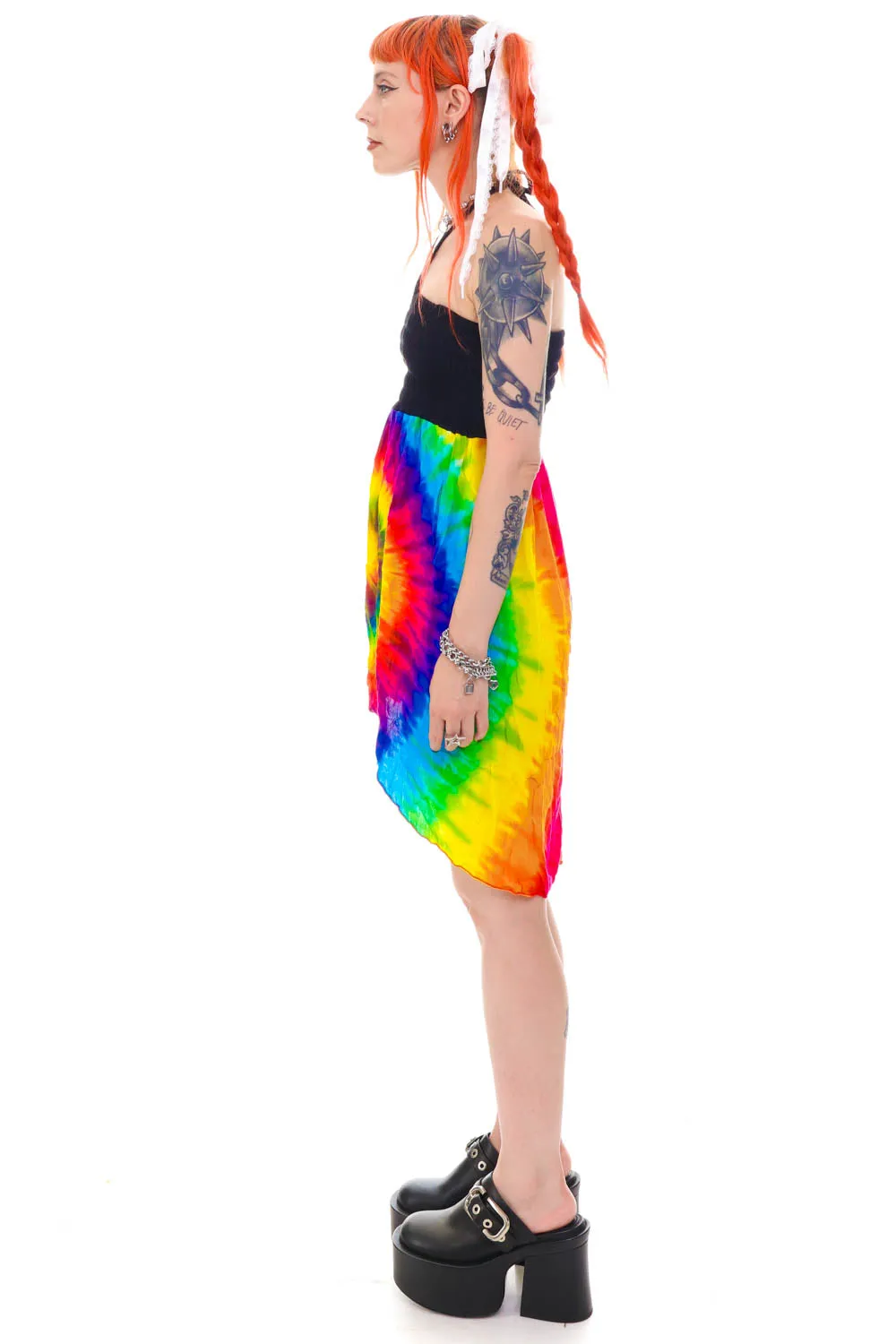 Vintage Y2K Rainbow Tie-Dye Fairy Dress - XS/S sold by Tunnel Vision product image thumbnail 4