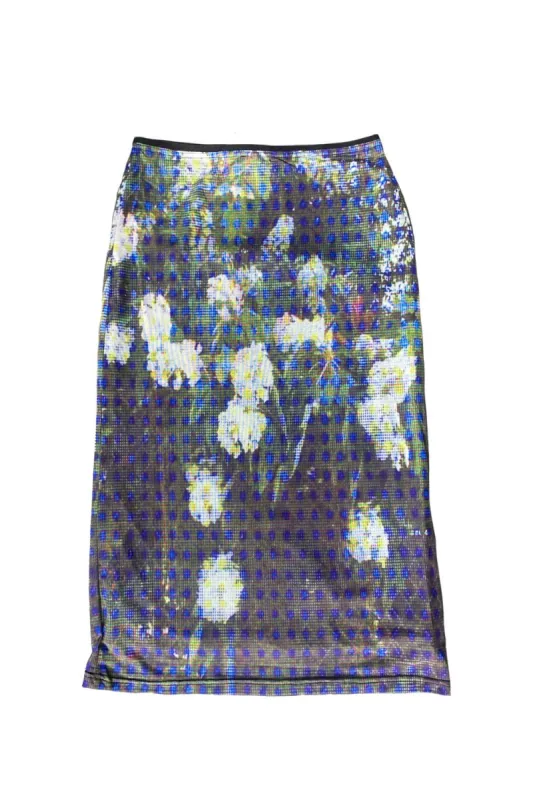 Lovely Flowers Print Midi Skirt sold by Tunnel Vision