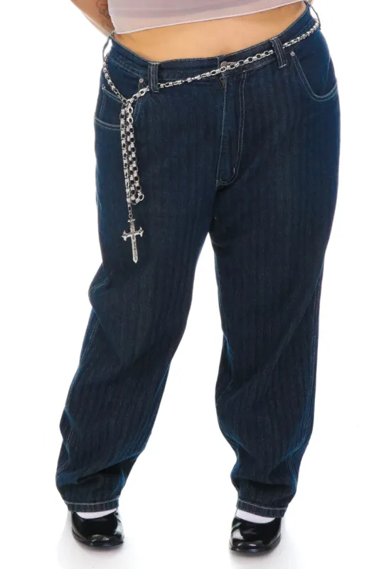 Vintage Y2K HB Sport Blue Denim Jeans - 2X/3X sold by Tunnel Vision