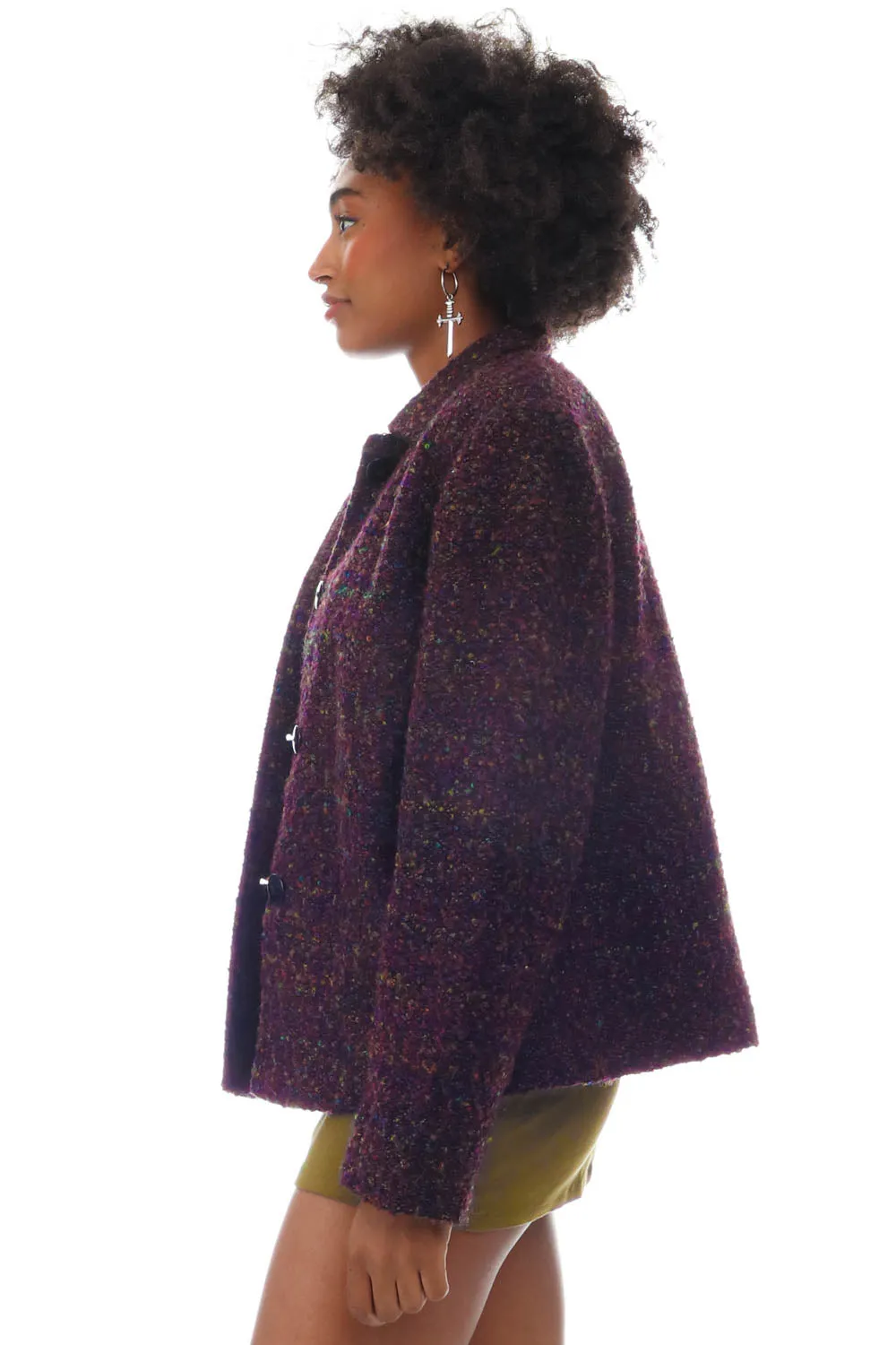 Vintage 90's Moody Purple Button Jacket - S/M sold by Tunnel Vision product image thumbnail 3