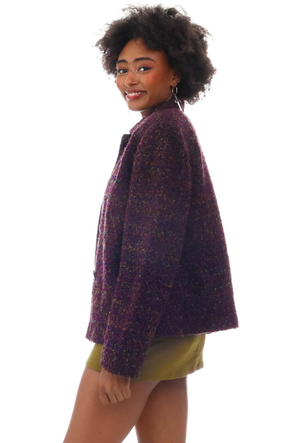 Vintage 90's Moody Purple Button Jacket - S/M sold by Tunnel Vision product image thumbnail 5