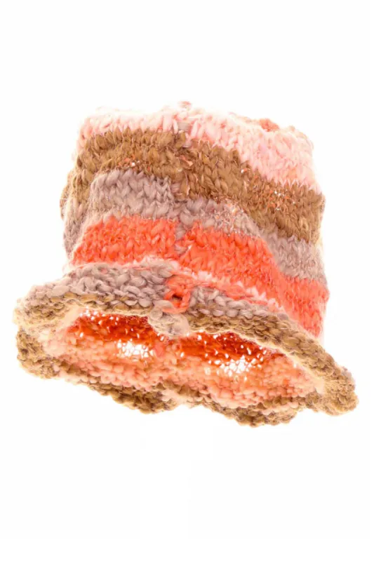 Vintage Y2K Sweet Sorbet Stripe Knit Beanie sold by Tunnel Vision