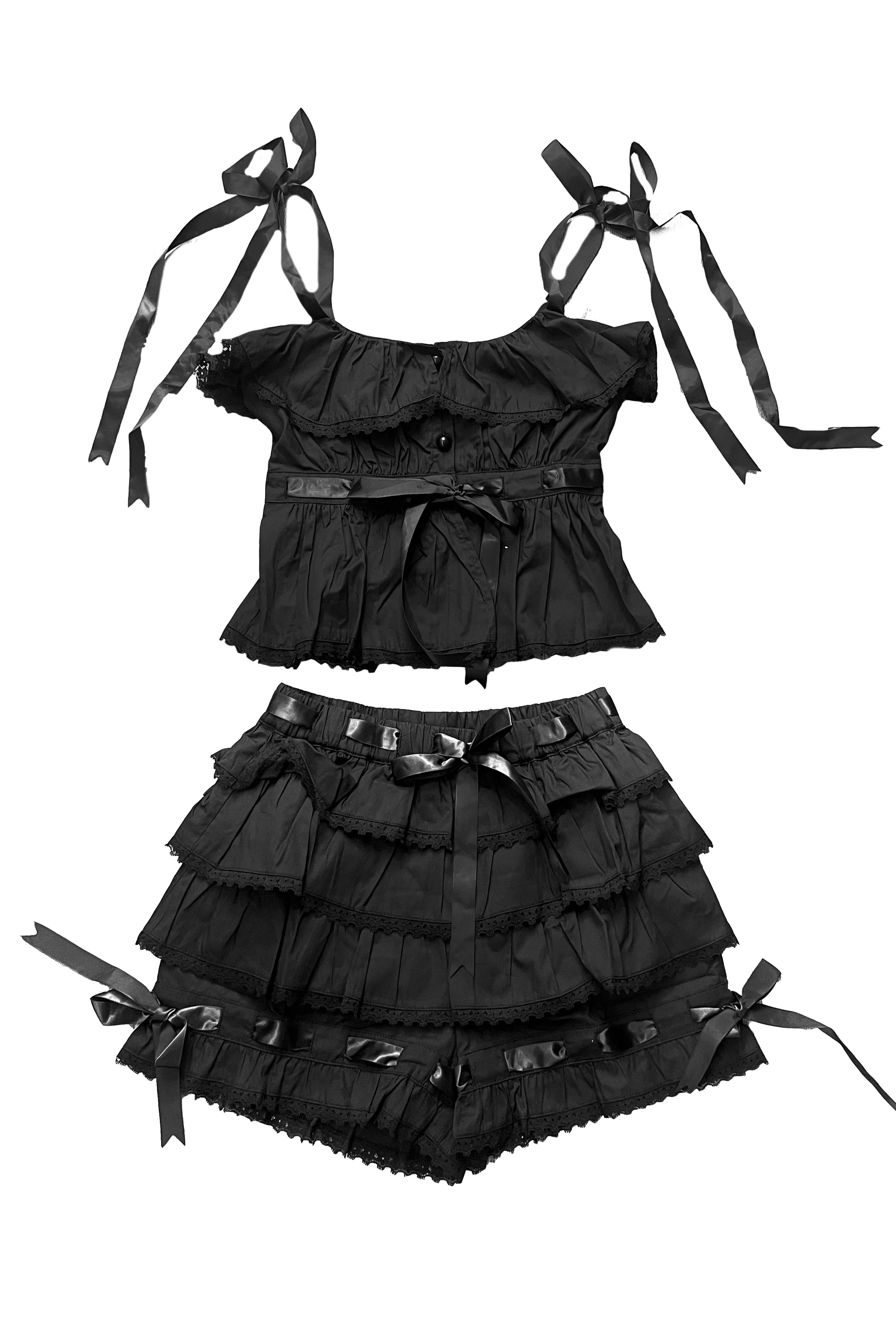 Fern Black Bloomer Set sold by Tunnel Vision