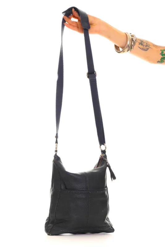 Vintage Y2K Dark Blue Shoulder Bag sold by Tunnel Vision