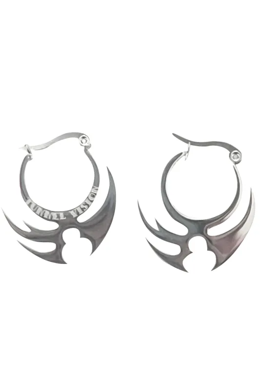 Fight or Flight Hoop Earrings sold by Tunnel Vision