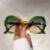 Oversize Green vintage inspired sunglasses sold by Sante Grace