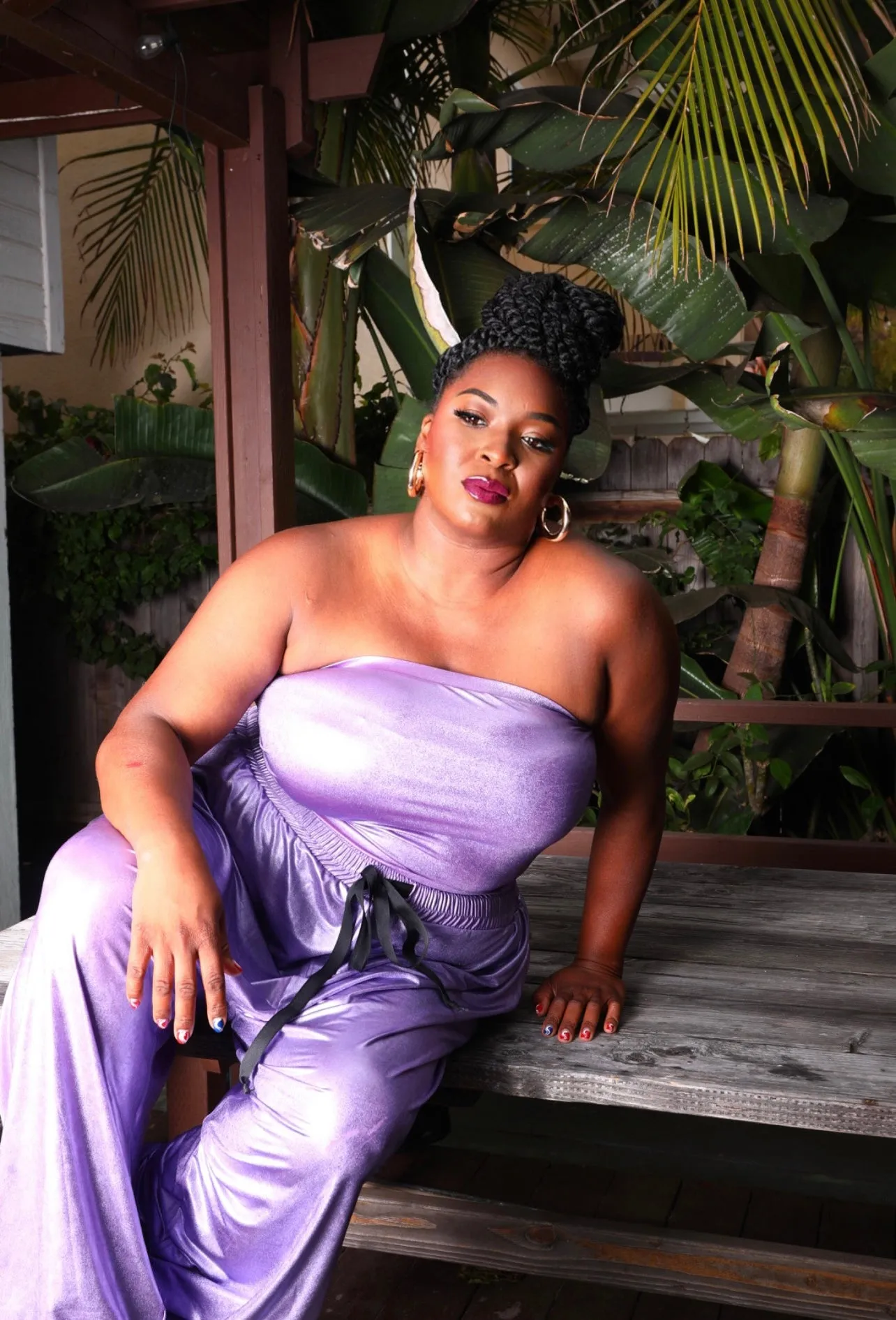 Delilah - Lame' Jogger Set sold by Sante Grace product image thumbnail 4