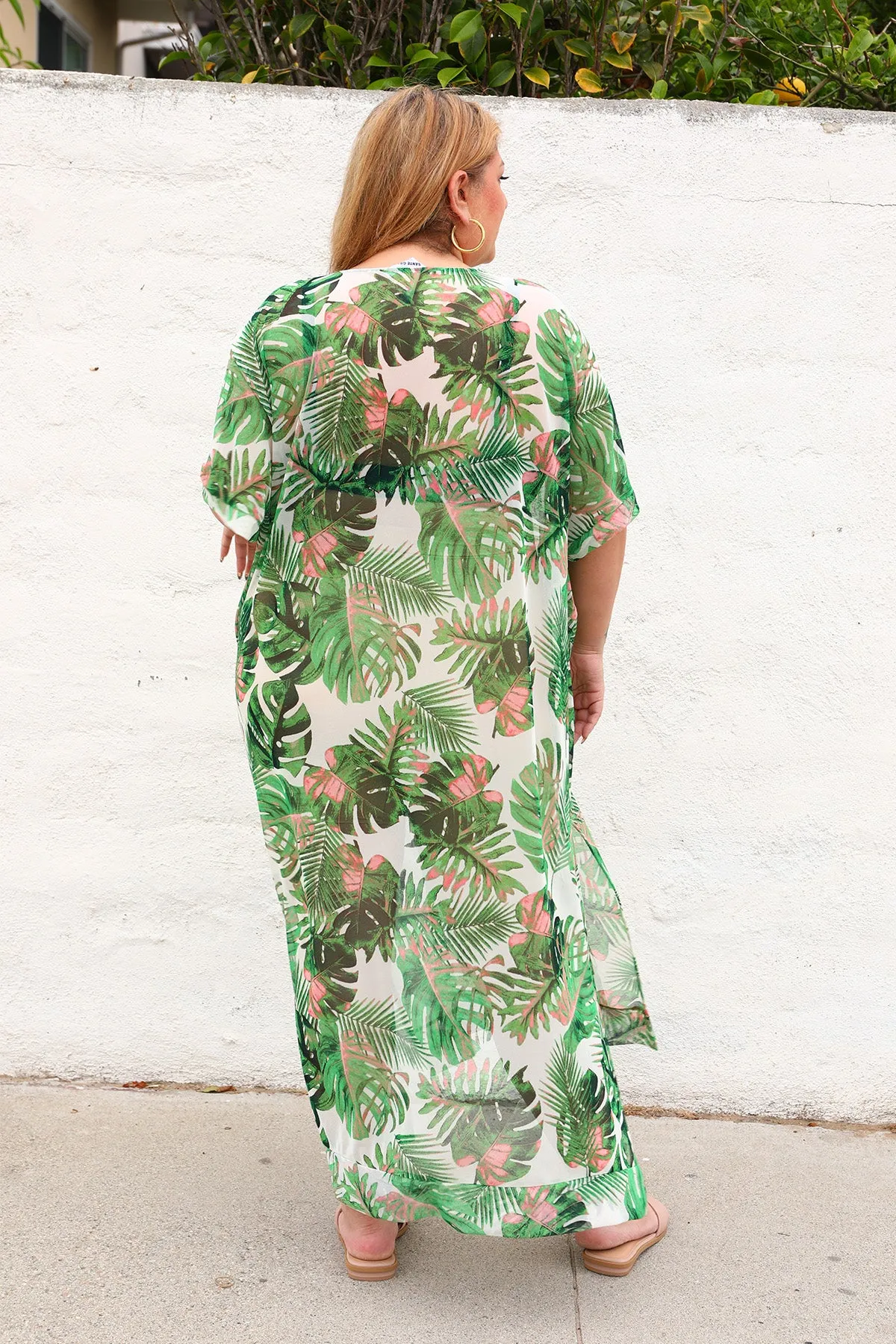 The Muse Caftan - Palm Mesh sold by Sante Grace product image thumbnail 2