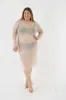 The Ghost Mesh Xray Dress with a Jewel Neckline - Assorted Colors sold by Sante Grace