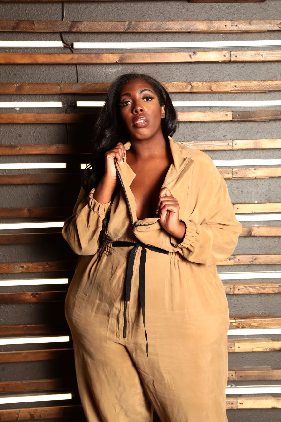 The Flightsuit - Cupro Jumpsuit sold by Sante Grace product image thumbnail 2