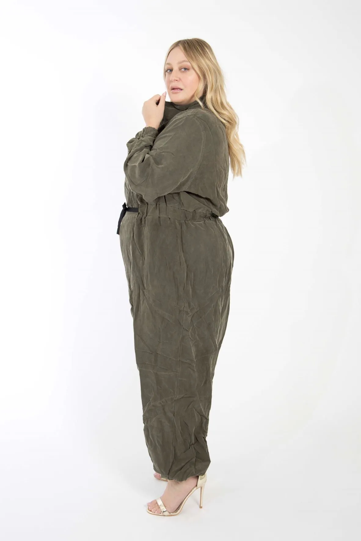 The Flightsuit - Cupro Jumpsuit sold by Sante Grace product image thumbnail 5