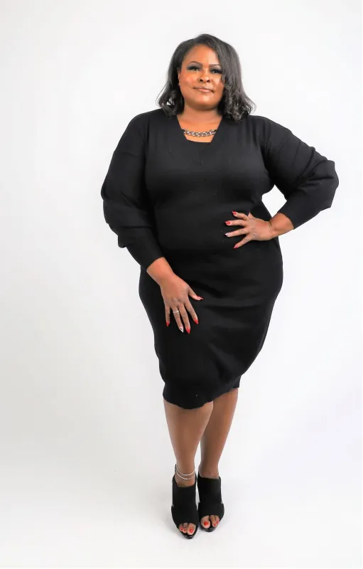 Little Black Sweater Dress sold by Sante Grace