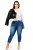 The Barre Leather Jacket in Black sold by Sante Grace