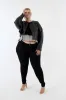 The Barre Leather Jacket in Black sold by Sante Grace
