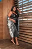 Black Hand Tie Dye Kimono - worn sold by Sante Grace