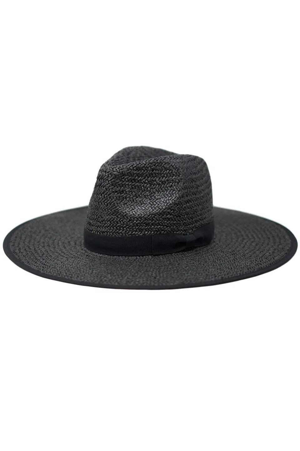 Black straw hat sold by Sante Grace product image thumbnail 2