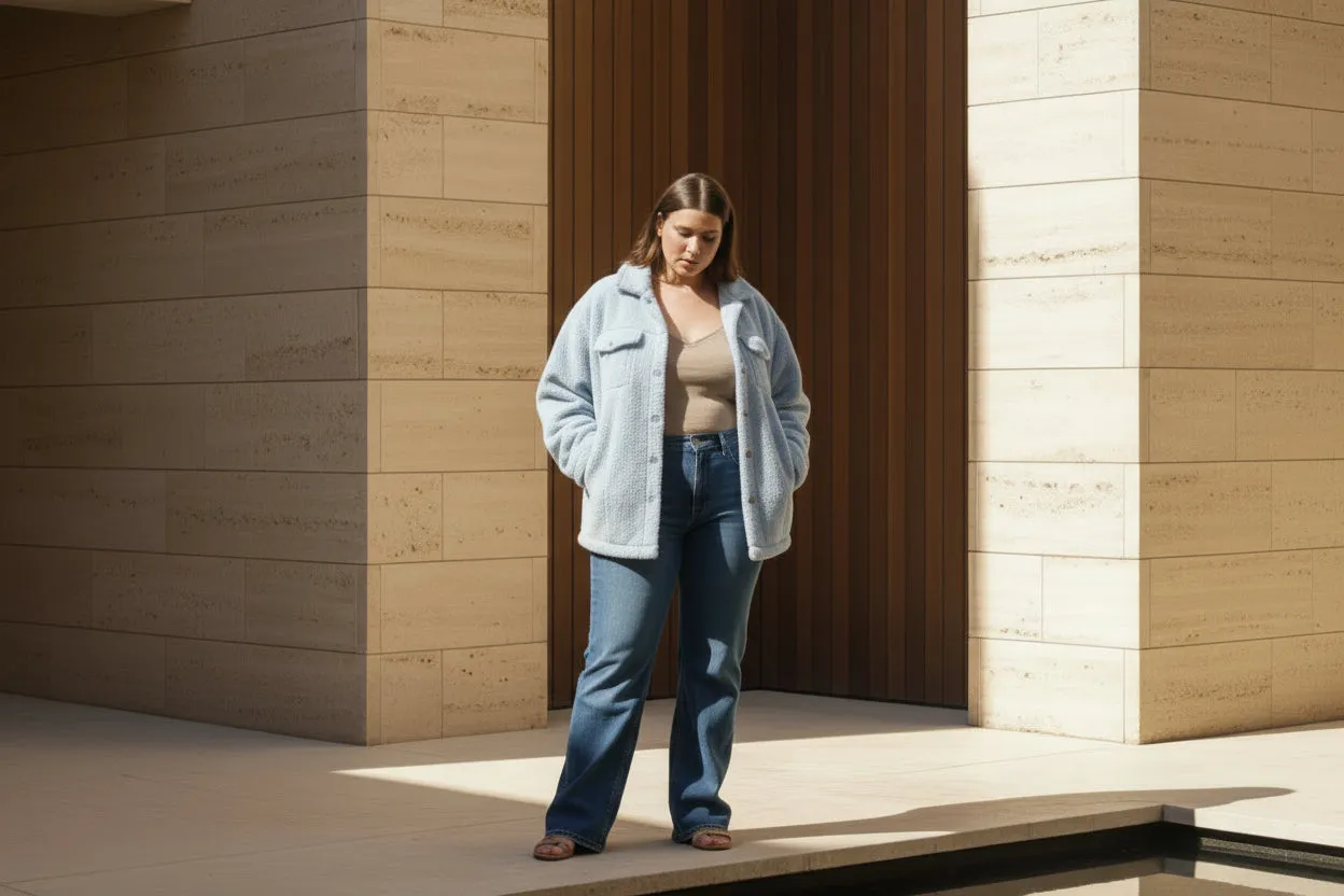 Sherling Plus Size Women's Jacket sold by Sante Grace product image thumbnail 2