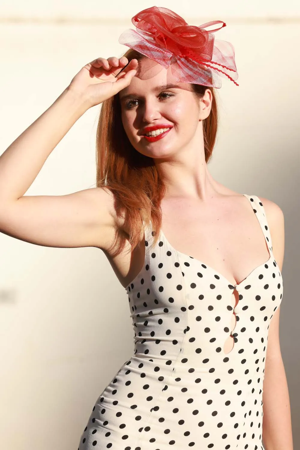 Fascinators - The London Collection - Red Gingham sold by Sante Grace product image thumbnail 2