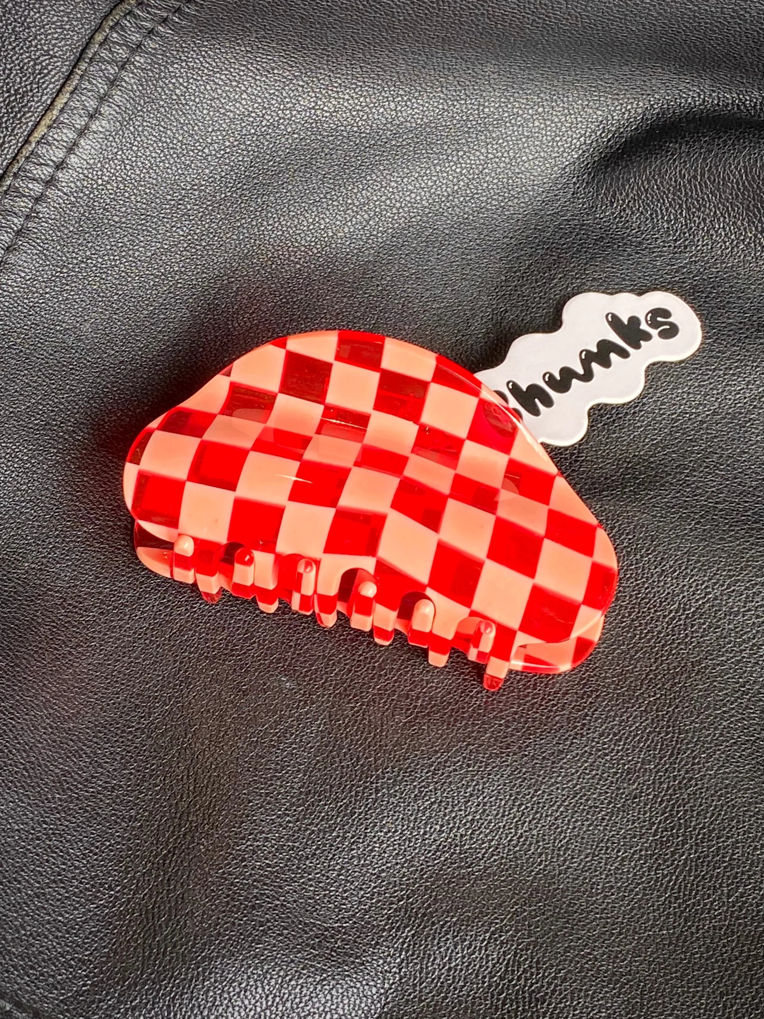 Chunks Checker Claw Peach/Red sold by Nooworks product image thumbnail 2