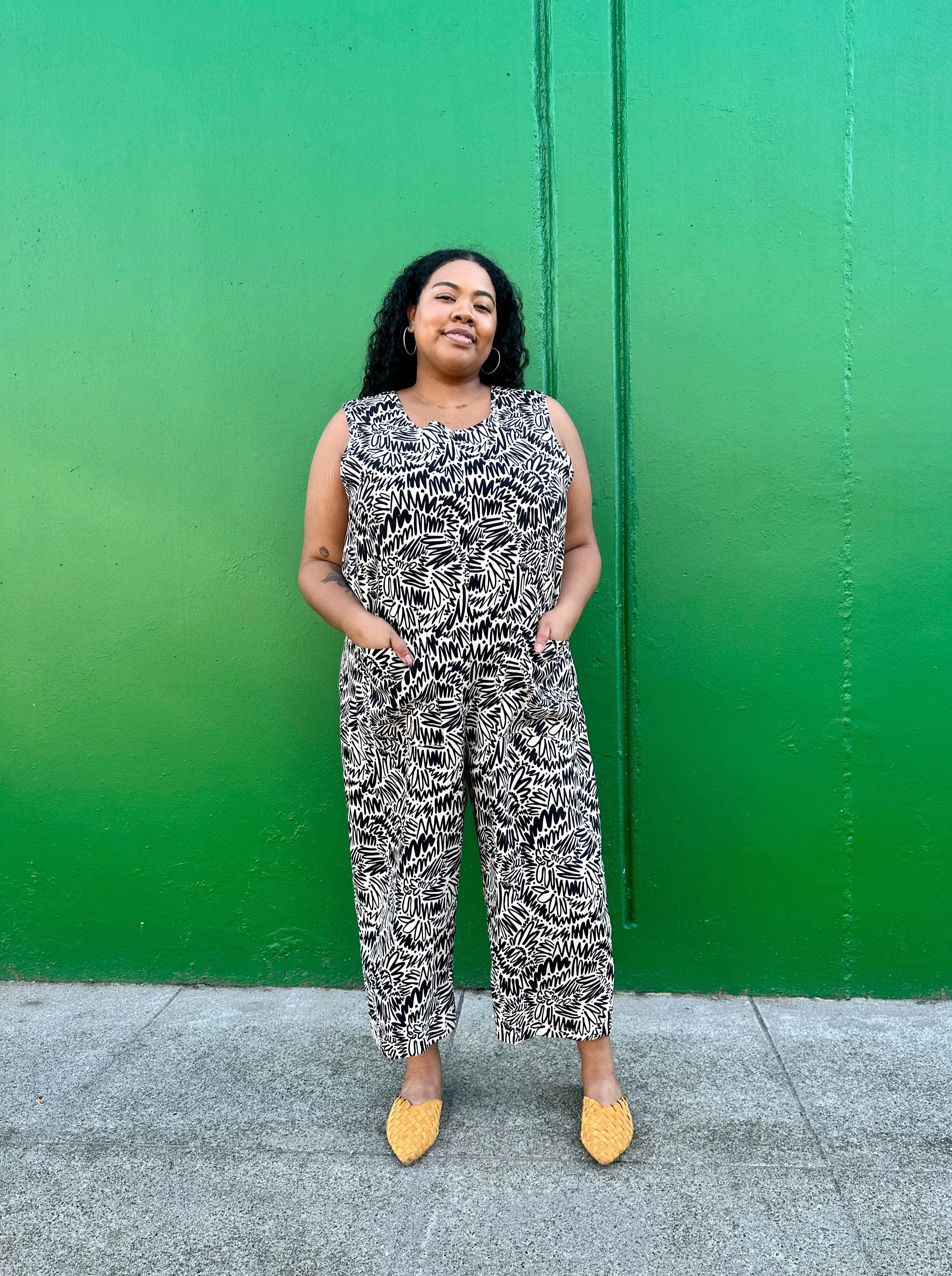 Linen Garden Suit Zig Zag sold by Nooworks