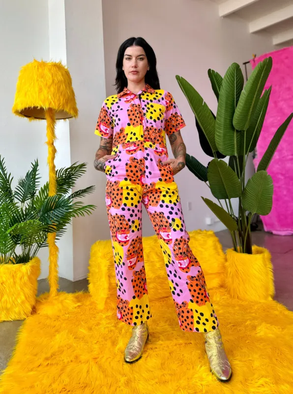 Poplin Coveralls Micotti Cat sold by Nooworks