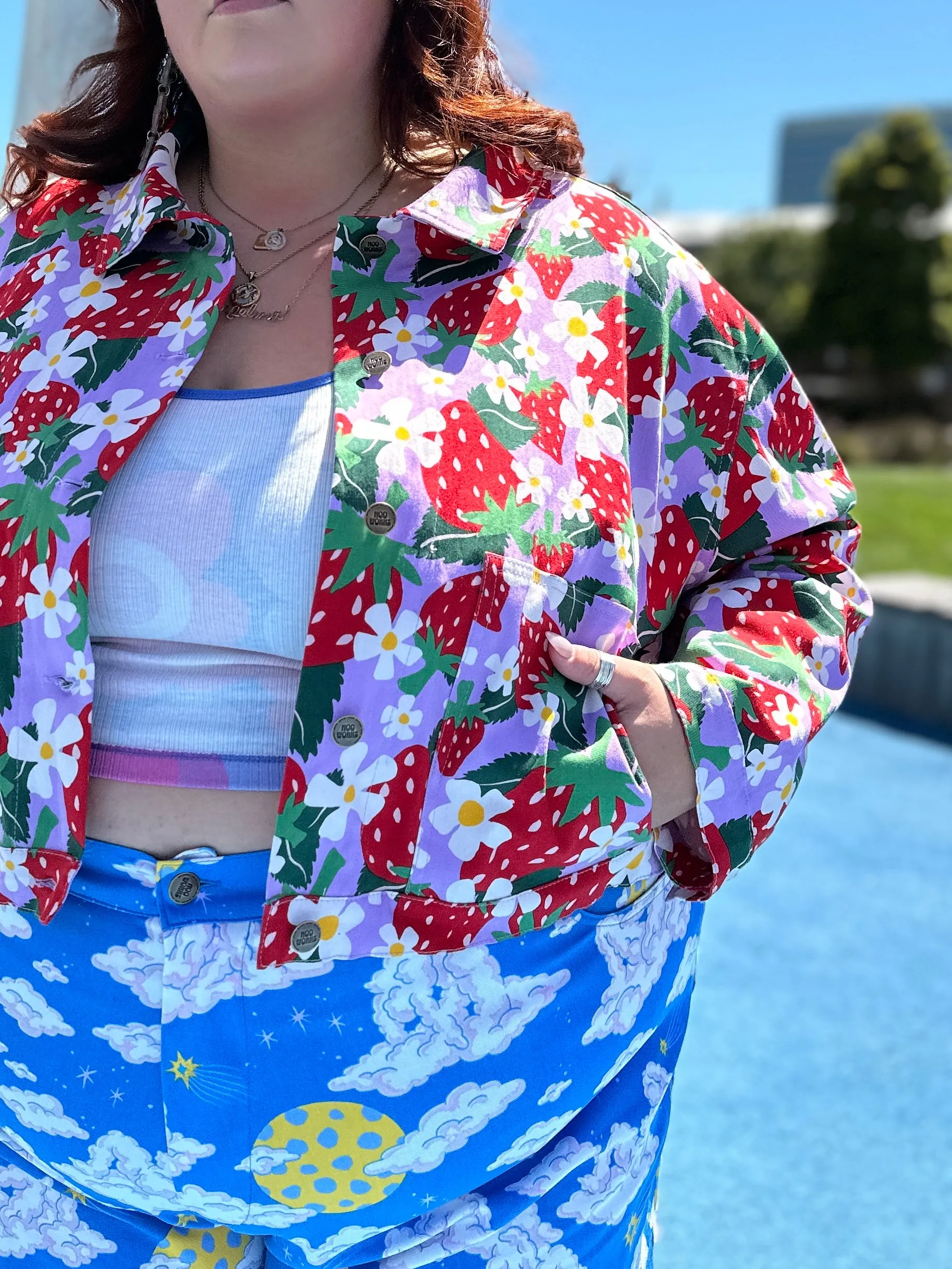 Twill Shorty Jacket Berries sold by Nooworks product image thumbnail 5