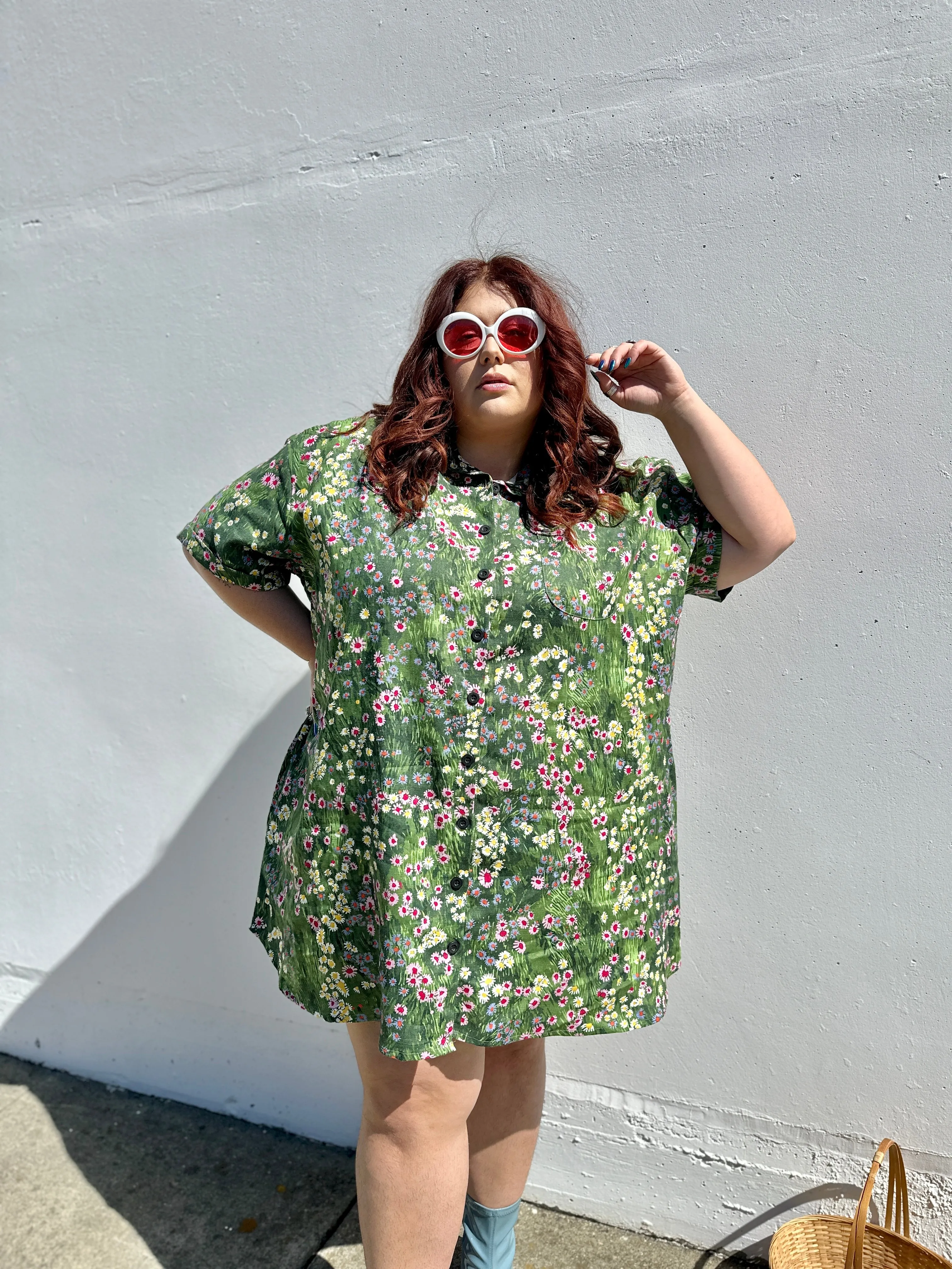 Linen Shirt Dress Meadow sold by Nooworks product image thumbnail 3