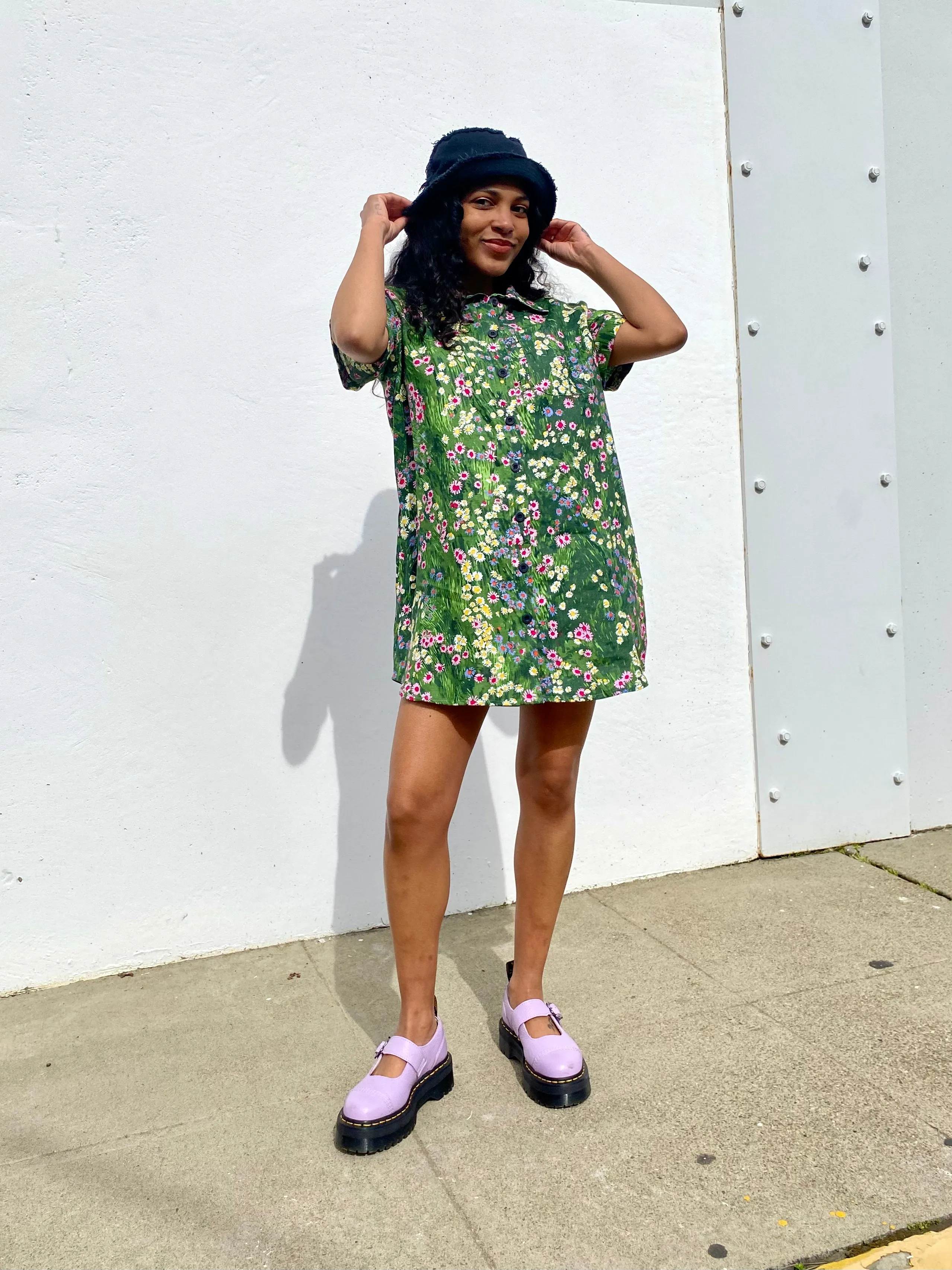 Linen Shirt Dress Meadow sold by Nooworks product image thumbnail 4