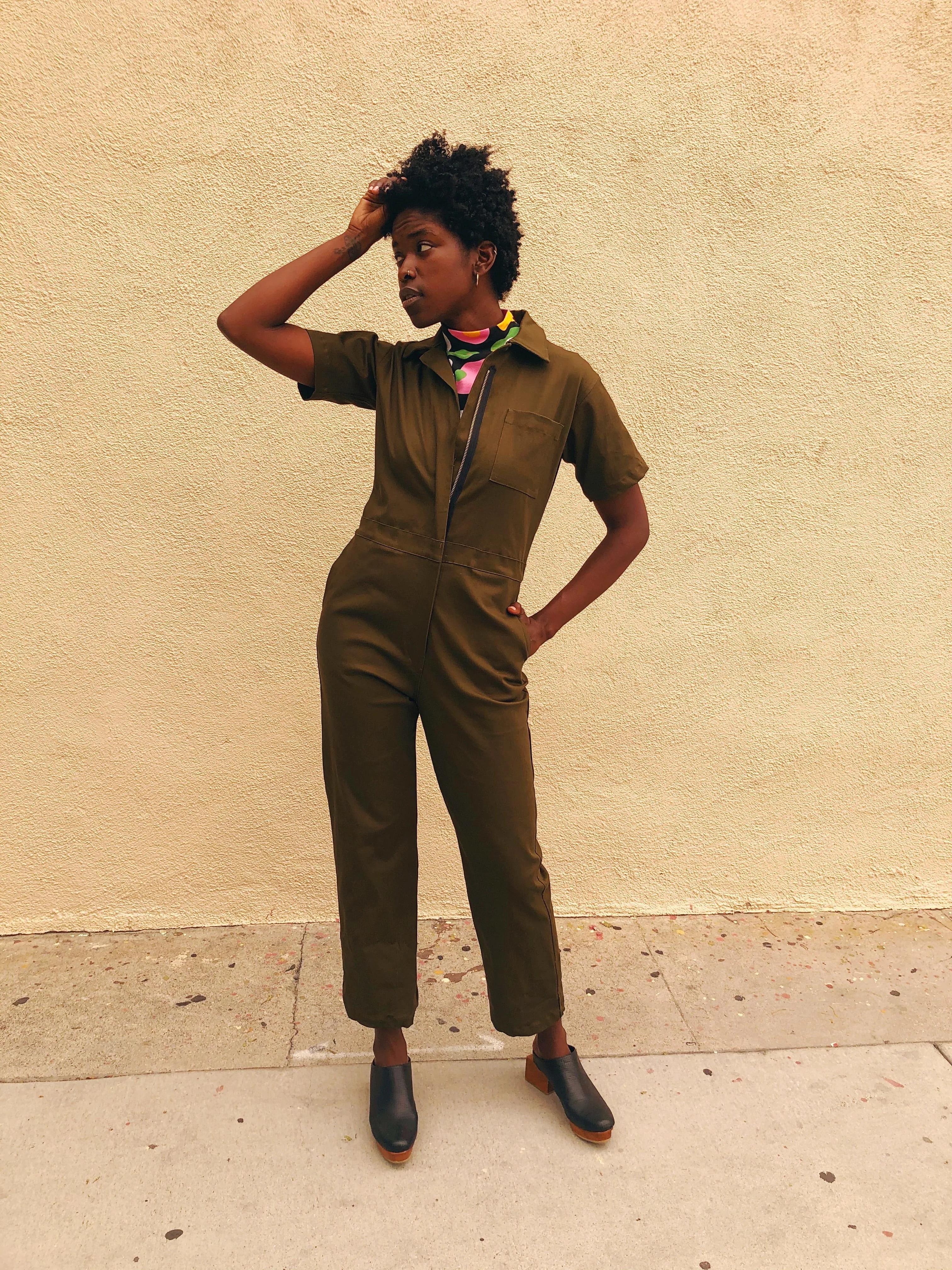 Twill Olive Coveralls sold by Nooworks product image thumbnail 5