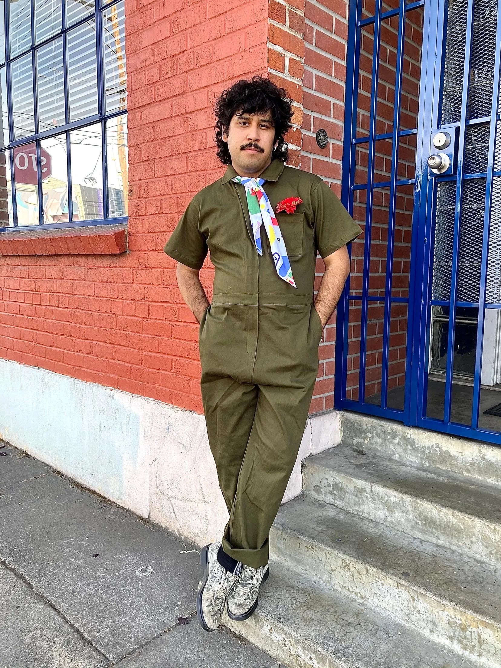 Twill Olive Coveralls sold by Nooworks product image thumbnail 3