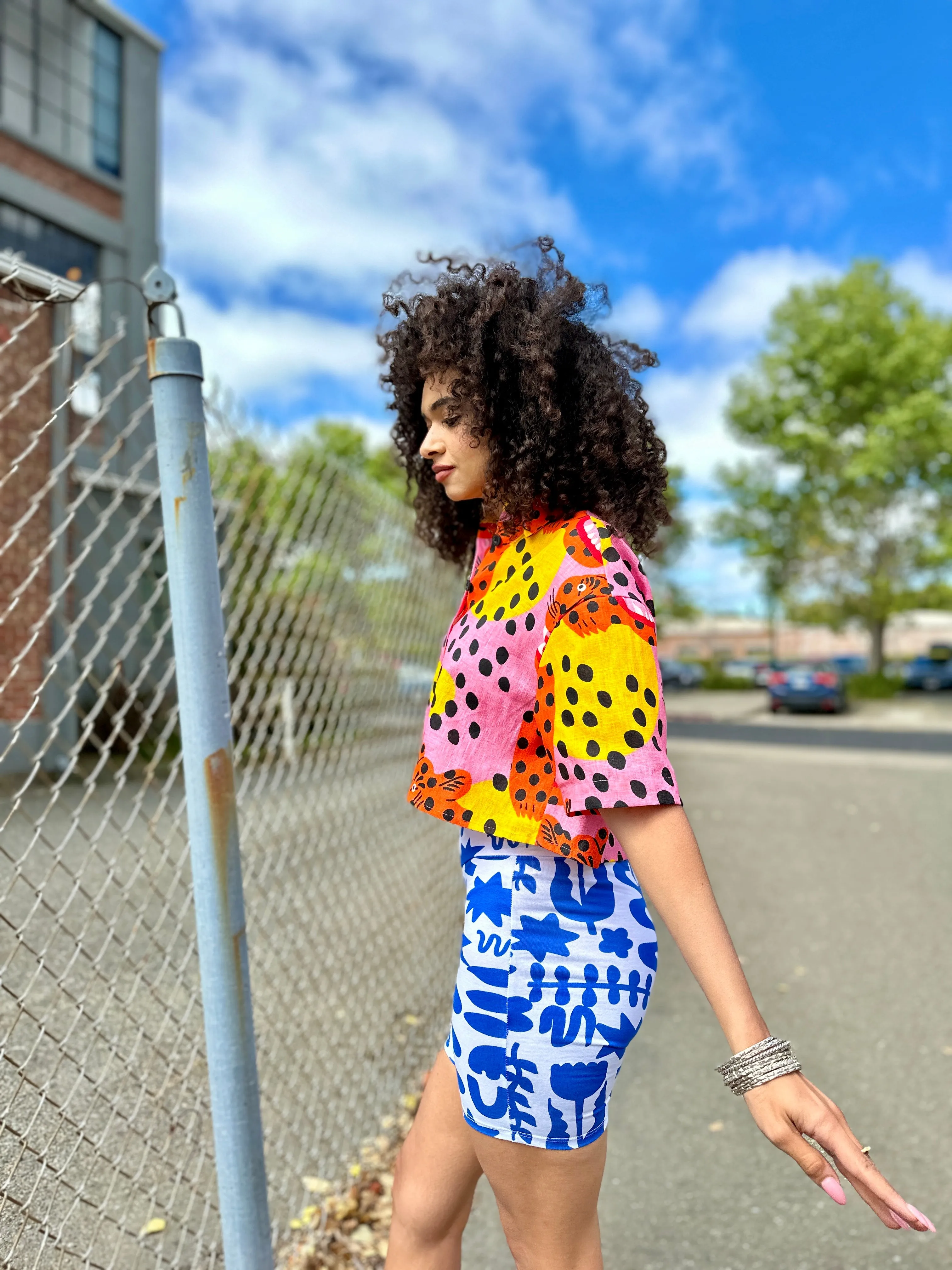 Linen Olivia Top Micotti Cat sold by Nooworks product image thumbnail 3