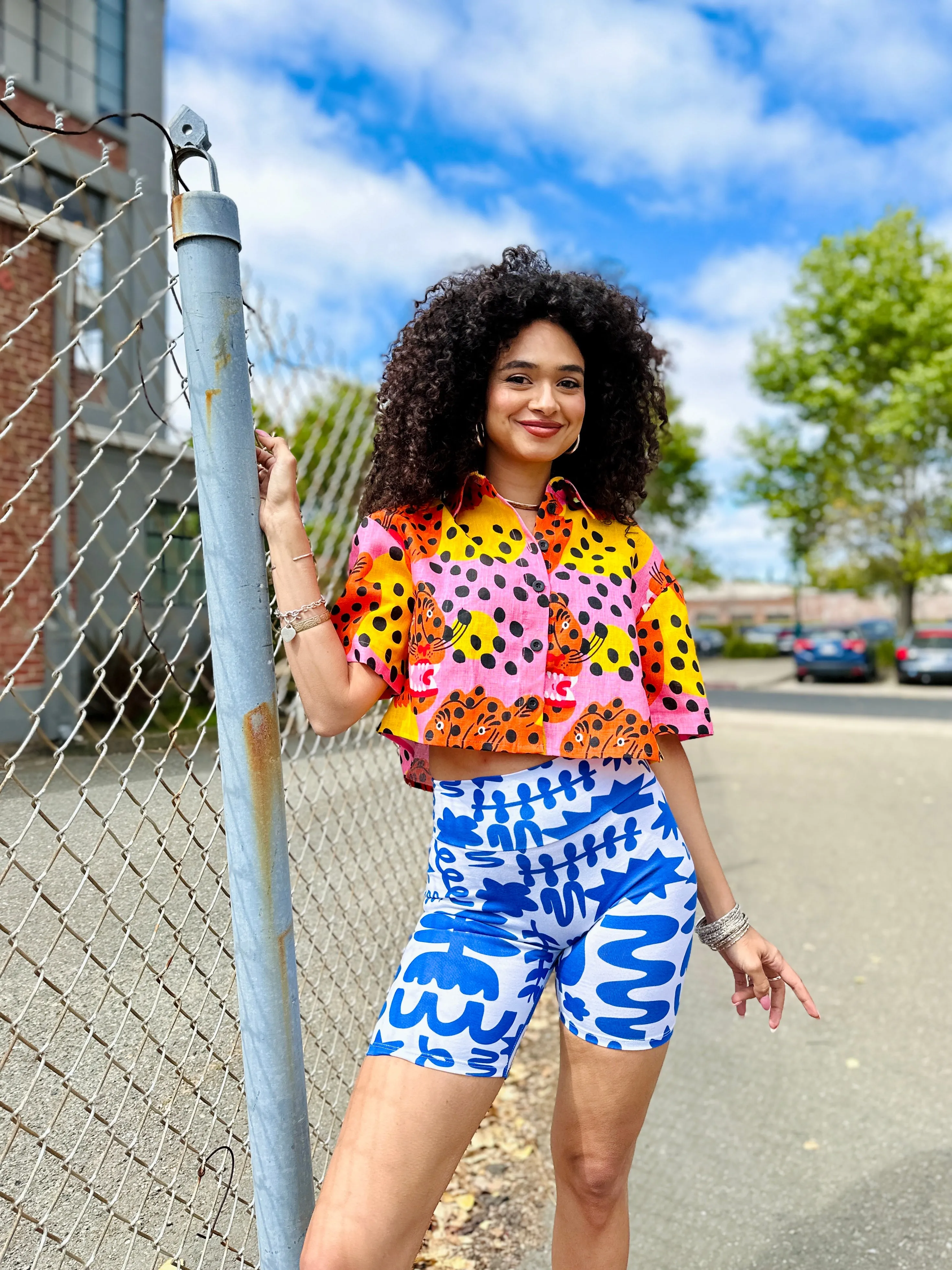 Linen Olivia Top Micotti Cat sold by Nooworks product image thumbnail 2