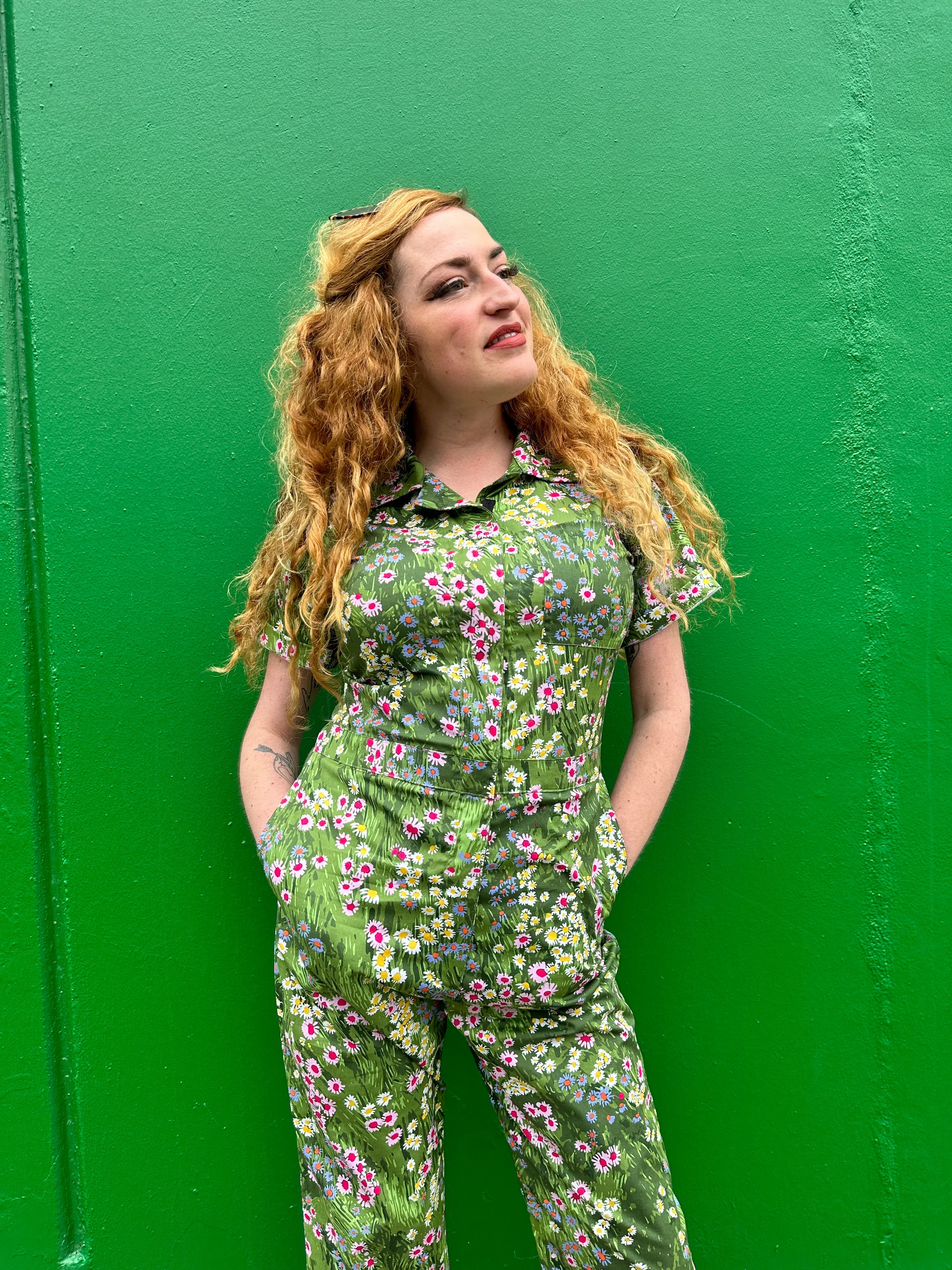 Poplin Coveralls Meadow sold by Nooworks