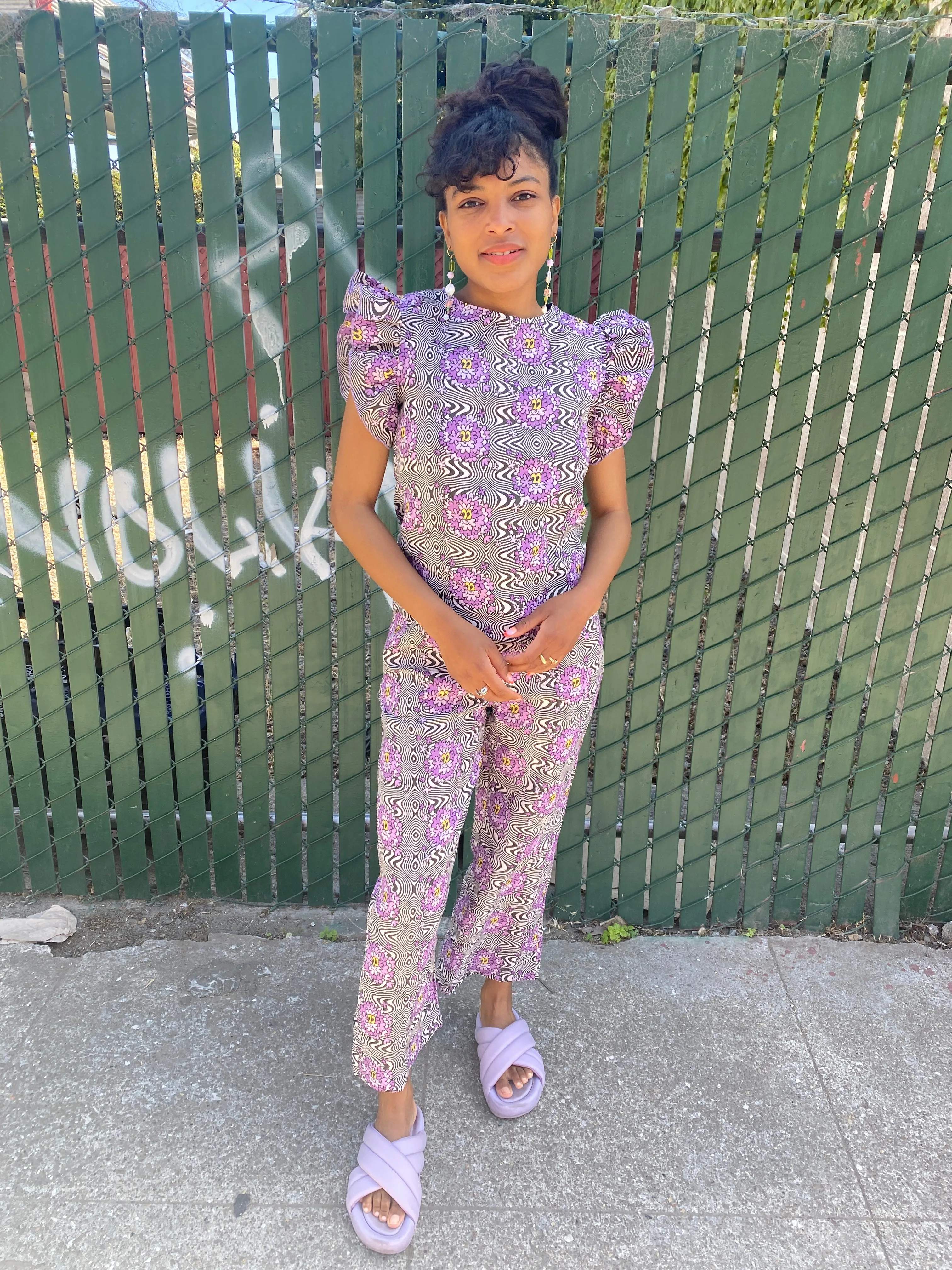 Linen Ruffle Top Haze sold by Nooworks product image thumbnail 4