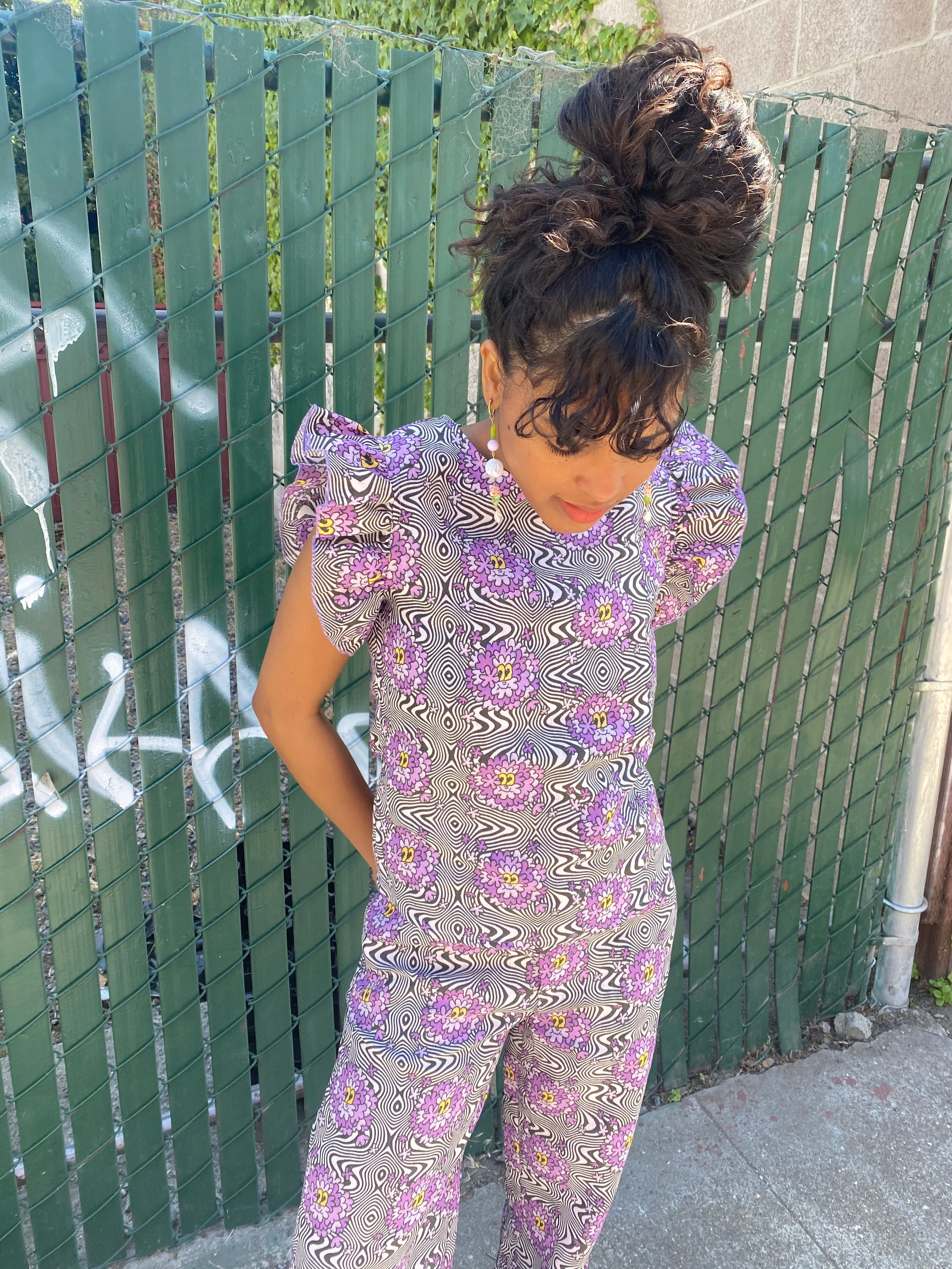 Linen Ruffle Top Haze sold by Nooworks product image thumbnail 3