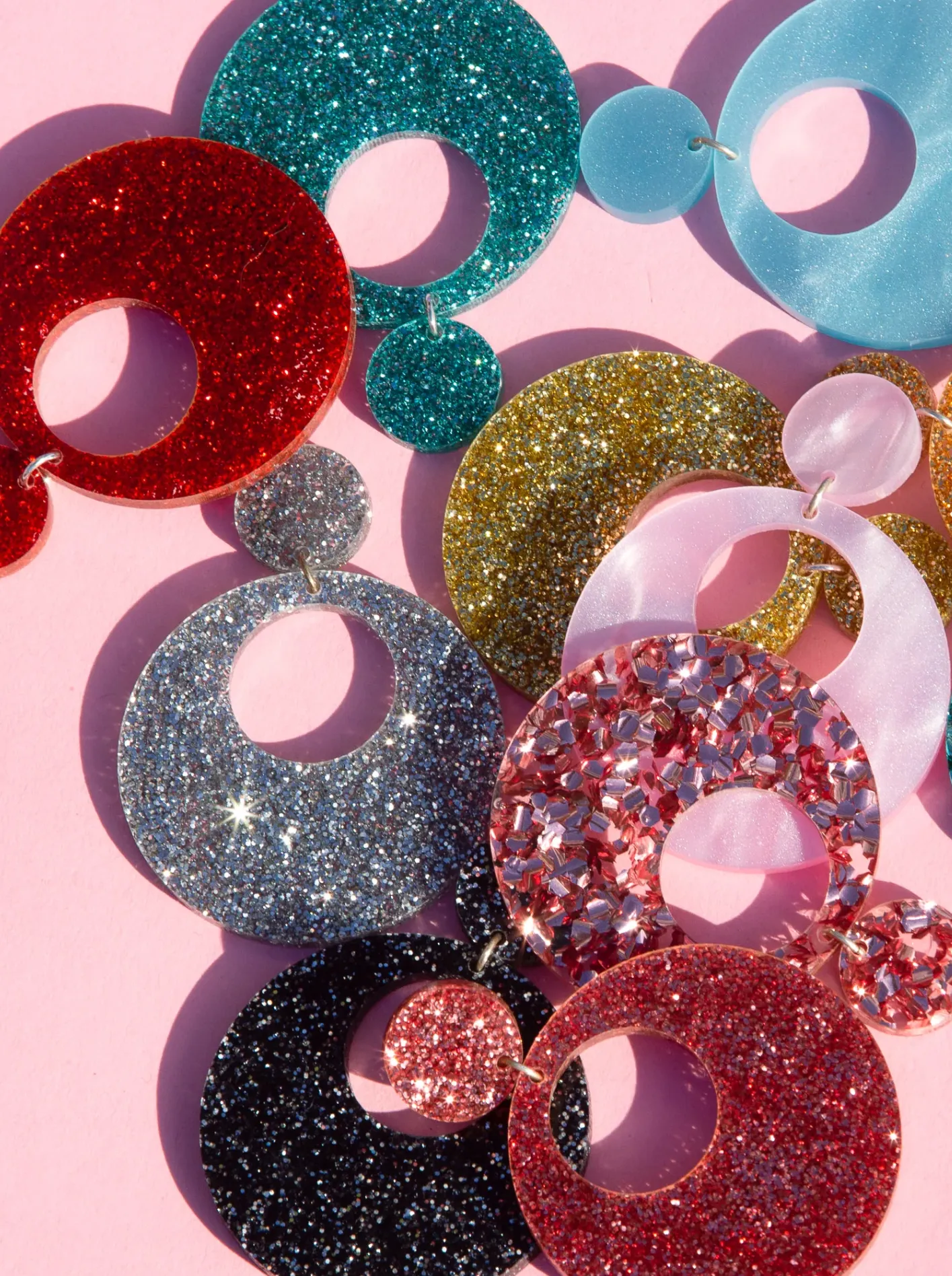 Eclipse Earrings - Chunky Red sold by Nooworks product image thumbnail 5