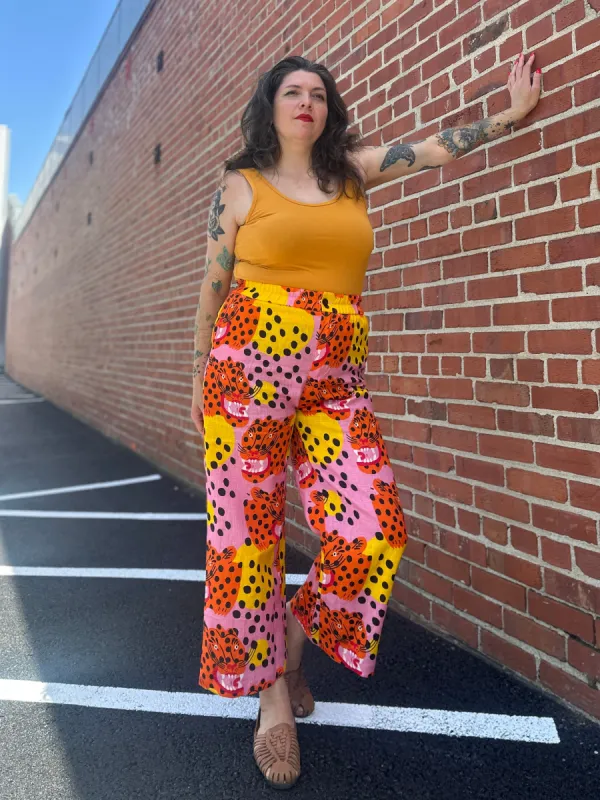 Linen Catalina Pant Micotti Cat sold by Nooworks