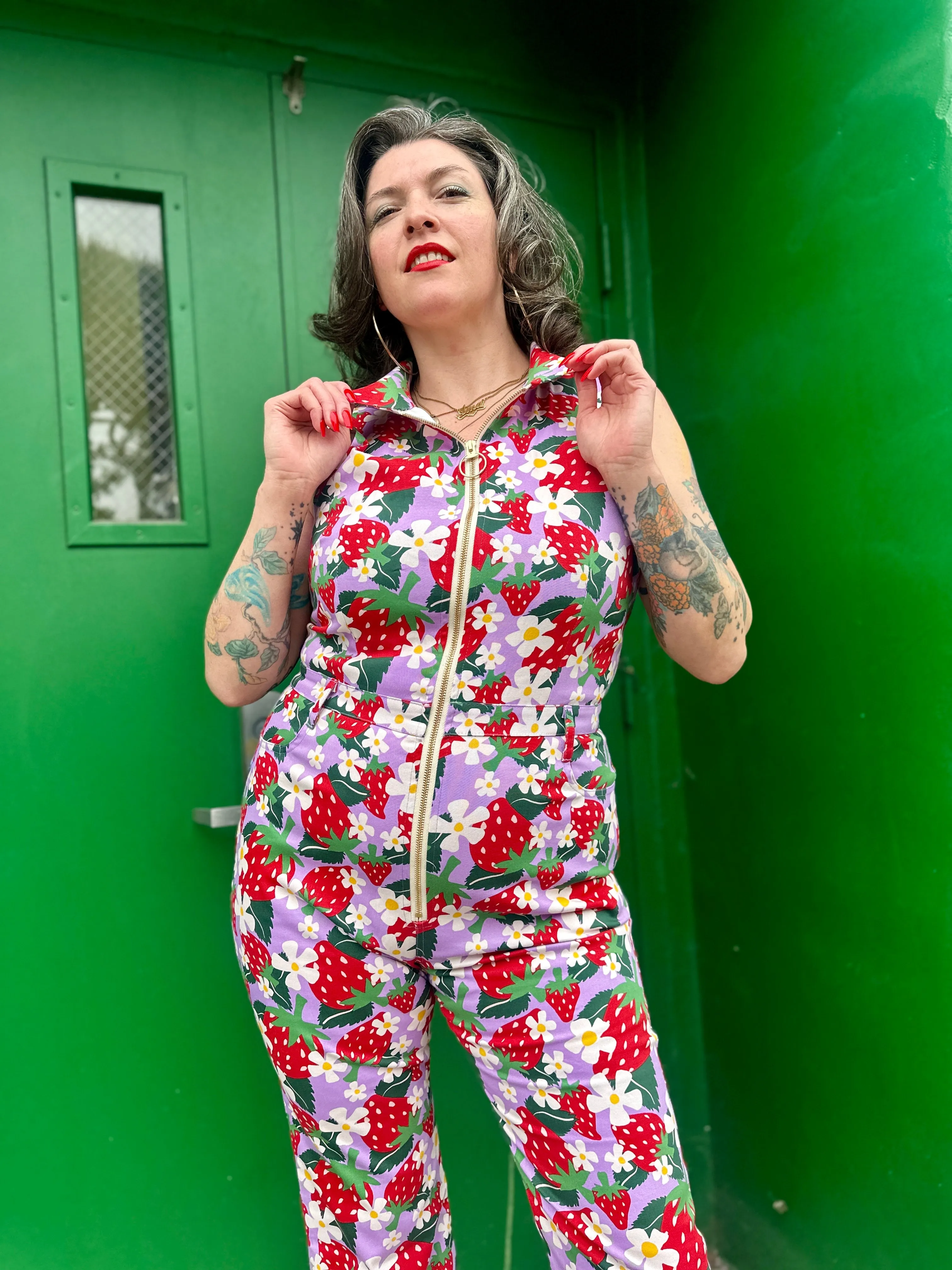 Twill Angelina Suit Berries sold by Nooworks