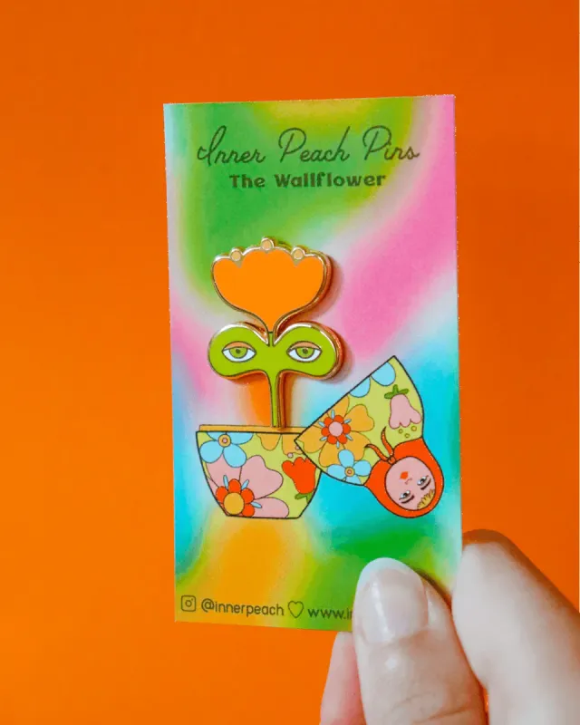 Wallflower Pin sold by Nooworks