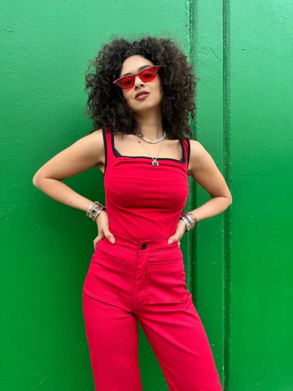 Fiona Tank Tomato Red sold by Nooworks