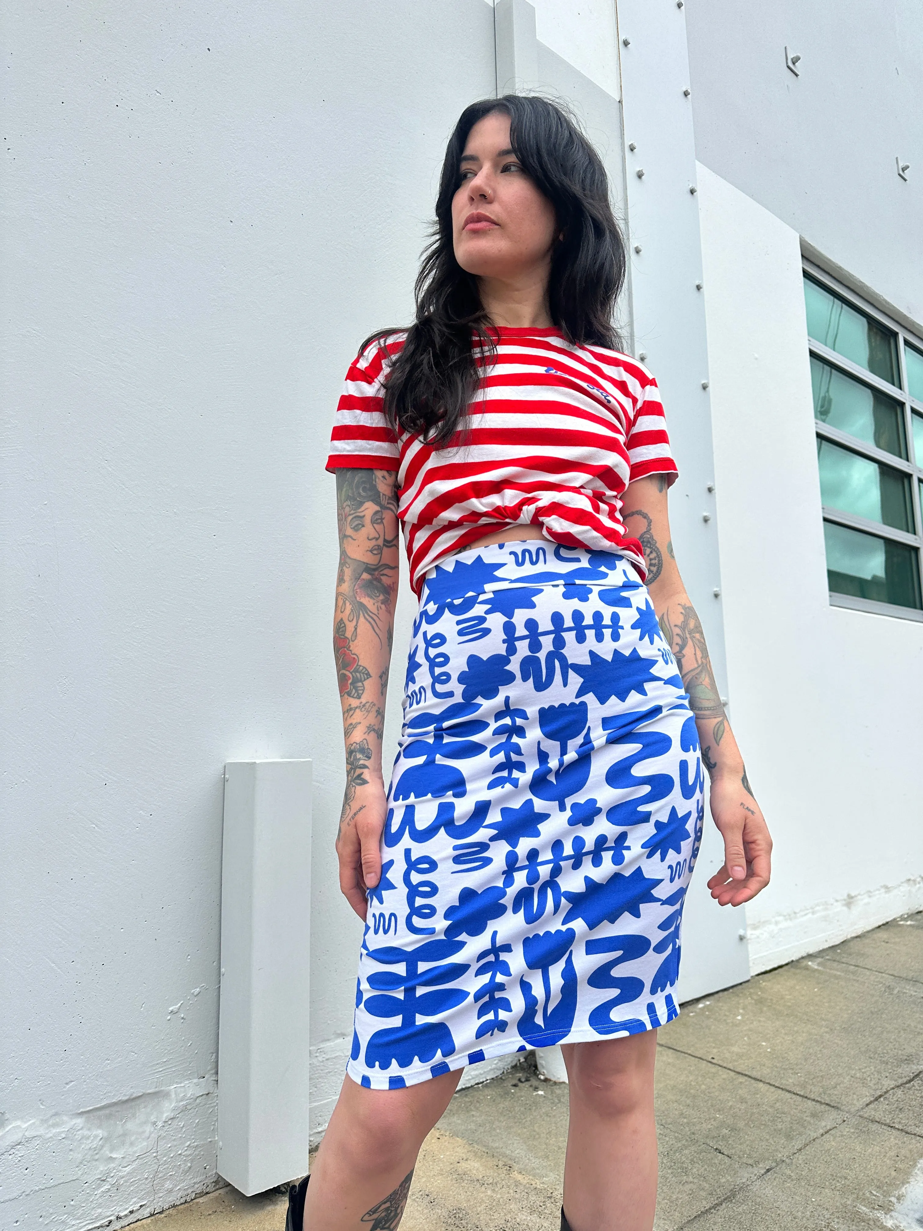 Wiggle Skirt Dutch Garden sold by Nooworks