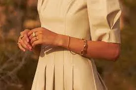 Slinky Gold Herringbone Chain Bracelet sold by Nooworks product image thumbnail 3